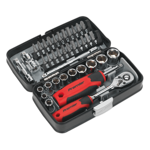 Sealey AK8945 Socket & Bit Set 38pc 1/4"Sq Drive