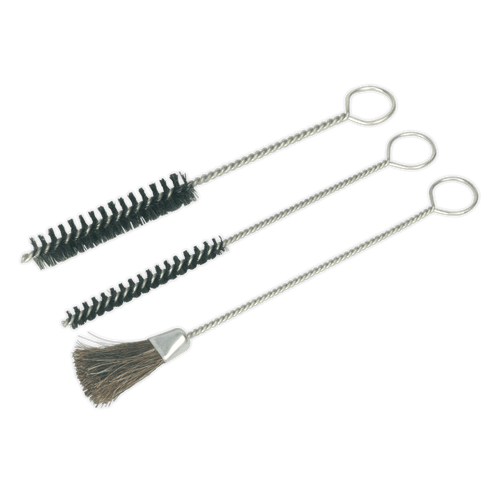 Sealey BSGC/3 Spray Gun Cleaning Brush Set 3pc