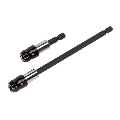 Sealey S0867 Bit Holder Set 2pc Quick Chuck