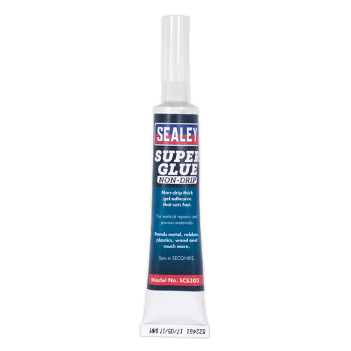 Sealey SCS303 Super Glue Non-Drip Gel 20g Pack of 20