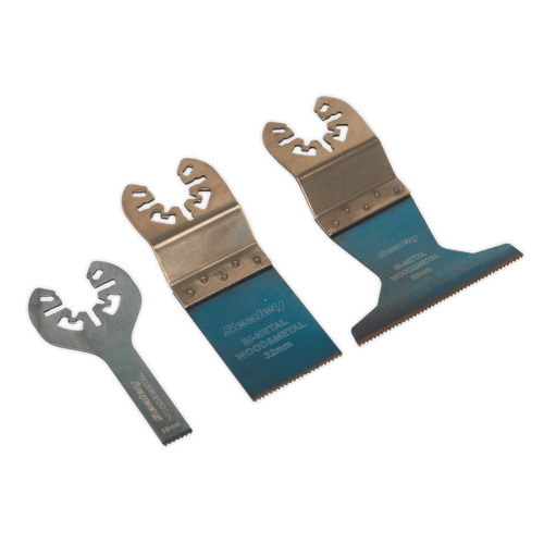 Sealey SMTC3 Multi-Tool Universal Cutting Blade Set 3pc