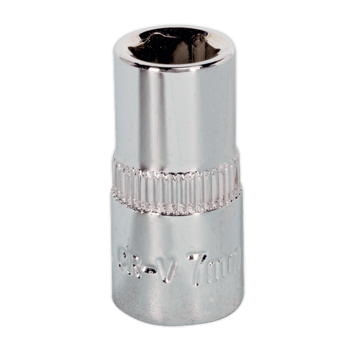 Sealey SP1407 WallDrive Socket 7mm 1/4"Sq Drive Fully Polished