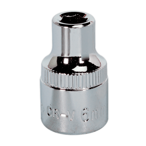 Sealey SP3806 WallDrive Socket 6mm 3/8"Sq Drive Fully Polished