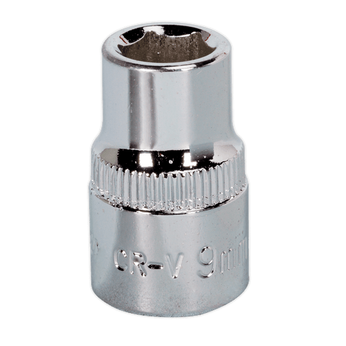 Sealey SP3809 WallDrive Socket 9mm 3/8"Sq Drive Fully Polished