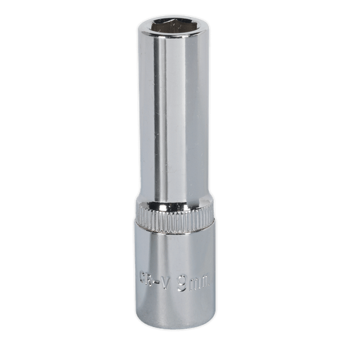 Sealey SP3809D WallDrive Socket 9mm Deep 3/8"Sq Drive Fully Polished