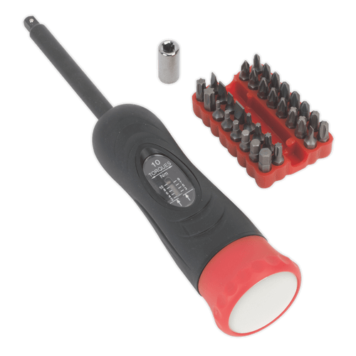 Sealey STS100 Torque Screwdriver Set 34pc 2-10Nm 1/4"Sq Drive