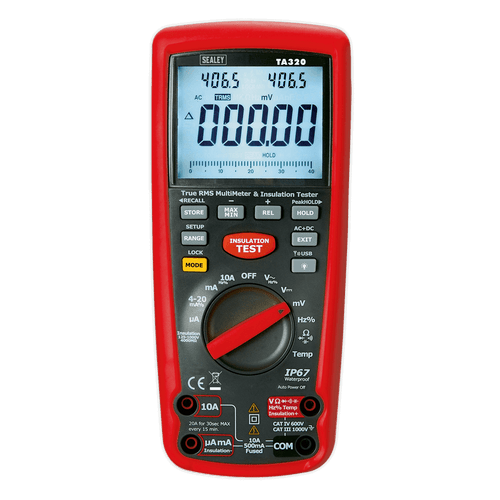 Sealey TA320 Digital Automotive Analyser/Insulation Tester - Hybrid Vehicles