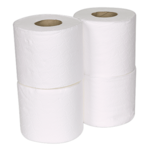 Sealey TOL36 Toilet Roll Plain White Pack of 4 x 9 (36 Rolls)