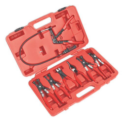 Sealey VS1662 Hose Clip Removal Tool Set 9pc
