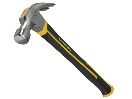 Faithfull FAICH20FG Claw Hammer Fibreglass Handle 567g (20oz)