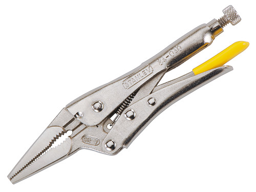 Stanley Long Nose Locking Pliers 215mm (8.1/2in)| Toolden