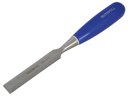 Faithfull FAIWCB34 Bevel Edge Chisel Blue Grip 19mm (3/4in)