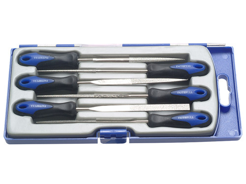 Faithfull FAIPPDIAMOND Diamond Needle File Set 6 Piece