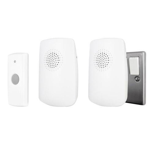 Uni-Com UNC63766 Portable & Plug-In Door Chime (Twin Pack) | Toolden