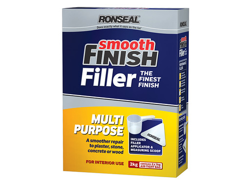 Ronseal RSLMPPF2KG Smooth Finish Multi Purpose Wall Powder Filler 2kg