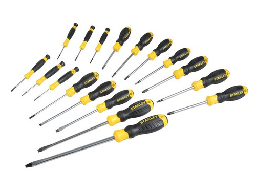 Stanley Tools STA062307 0-623-070 Essential Screwdriver Set 18 Piece SL/PH/PZ