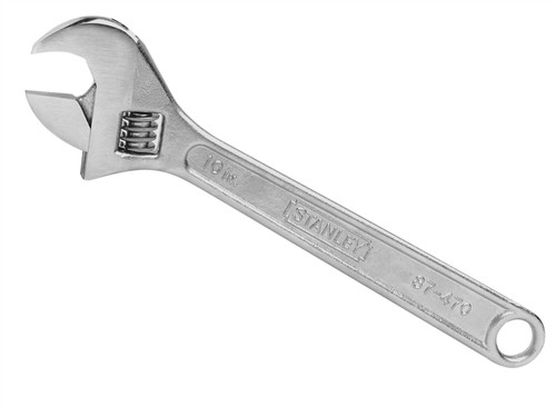 Stanley Tools STA087470 Chrome Adjustable Wrench 250mm (10in)