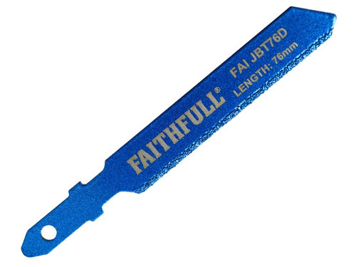 Faithfull FAIJBT76D Jigsaw Blade Diamond Grit 76mm
