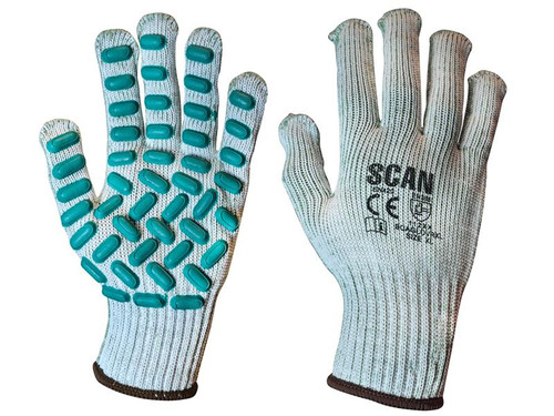 Scan SCAGLOVRXL Vibration Resistant Latex Foam Gloves - XL (Size 10)