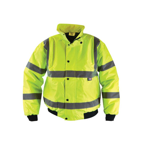 Scan SCAWWHVBJM Hi-Vis Yellow Bomber Jacket - M (41in)