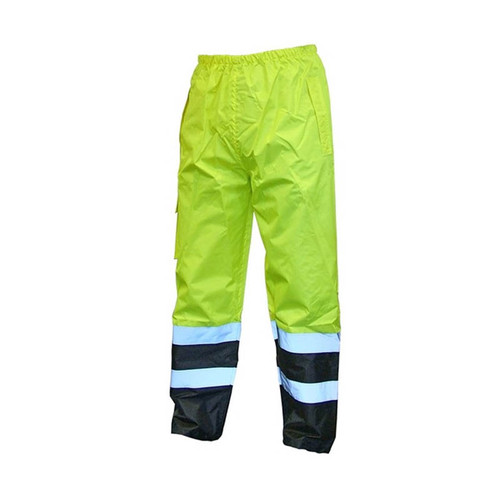 Scan SCAWWHVMTXYB Hi-Vis Yellow/Black Motorway Trousers - XL (44in)