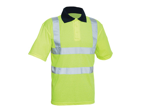 Scan SCAWWHVPSL Hi-Vis Yellow Polo Shirt - L (42in)
