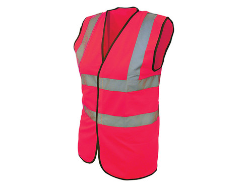Scan SCAWWHVWMP Hi-Vis Pink Waistcoat - M (41in)