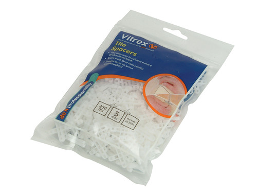 Vitrex VIT102041 Floor Tile Spacers 4mm (Pack 250) | Toolden