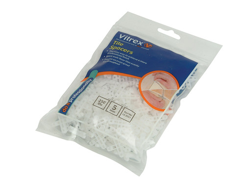 Vitrex VIT102051 Floor Tile Spacers 5mm (Pack 250) | Toolden
