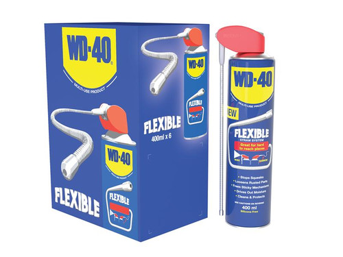 WD-40 Multi-Use with Flexible Straw 400ml (Case of 6) | Toolden