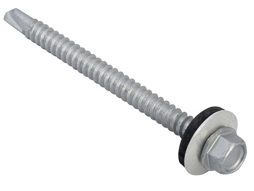 TechFast Hex Head Roofing Screw Self-Drill Light Section 5.5 x 70mm Pack 50 | Toolden