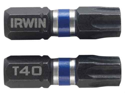 Impact Screwdriver Bits TORX TX40 25mm Pack of 2 | Toolden