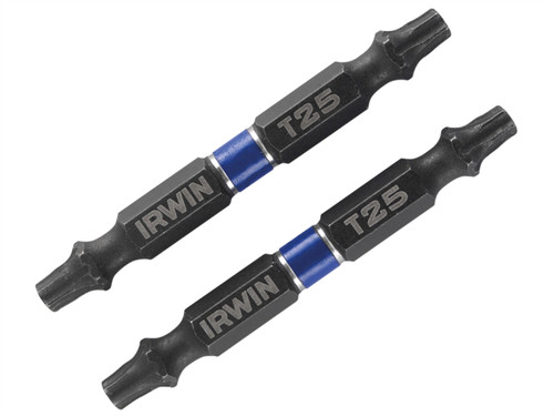 Impact Double Ended Screwdriver Bits TORX TX25 60mm Pack of 2 | Toolden