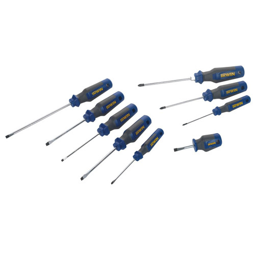 IRWIN IRW1951883 Pro Comfort Screwdriver Set^ 9 Piece SL/PZ