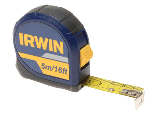 IRWIN Standard Pocket Tape 5m/16ft (Width 19mm) Carded
