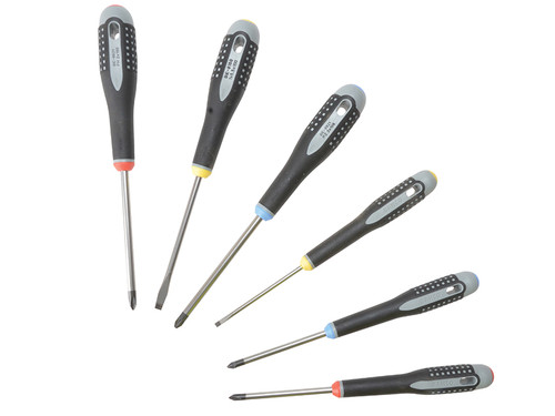 Bahco BAH9886 BE-9886 ERGO™ Screwdriver Set^ 6 Piece SL/PH/PZ | Toolden