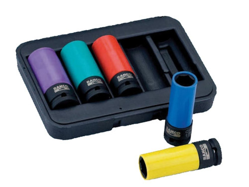 Bahco BAHBWSS12P5 BWSS12P5 Alloy Wheel Socket Set of 5 | Toolden