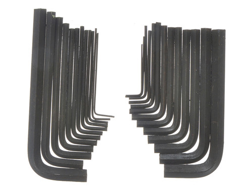 BlueSpot Tools B/S15307 Metric & Imperial Hexagon Key Pouch Set of 25 | Toolden