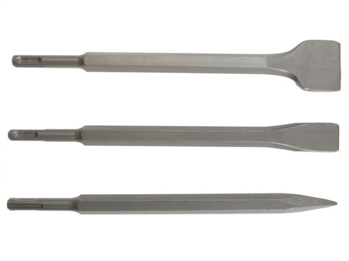 BlueSpot Tools B/S20012 SDS-plus Chisel Set 3 Piece | Toolden