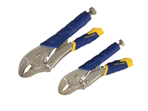 IRWIN Vise-Grip VIST214T T214T Fast Release Locking Pliers Set of 2 7WR & 10WR | Toolden
