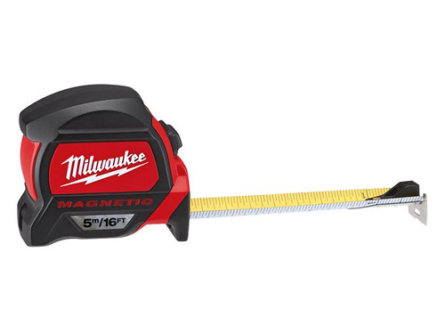 Milwaukee Hand Tools MHT48227216 Premium Magnetic Tape Measure 5m/16ft (Width 27mm) | Toolden