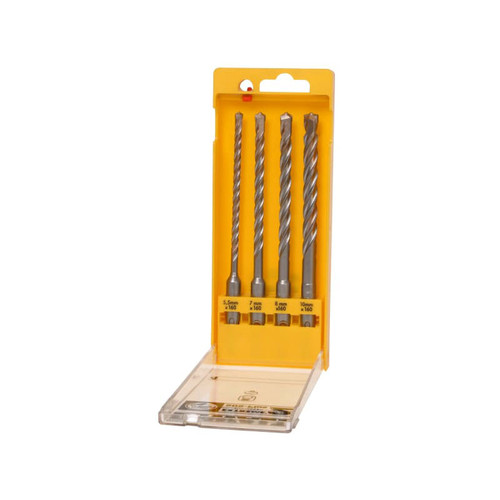 DeWalt DEWDT9702QZ Extreme 2 SDS Plus Drill Bit Set 4 Piece 5.5-10mm