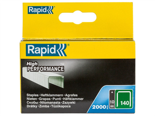 Rapid RPD14010 140/10 10mm Galvanised Staples Box 2000 | Toolden