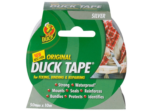 Shurtape SHU211110 Duck Tape Original 50mm x 10m Silver | Toolden
