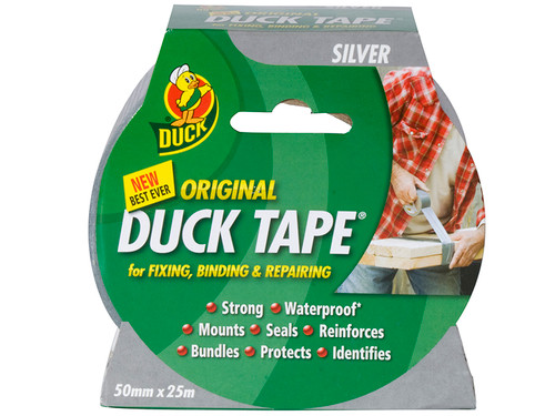 Shurtape SHU211111 Duck Tape Original 50mm x 25m Silver | Toolden