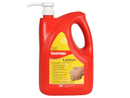 Swarfega SWAL4LMP Lemon Hand Cleaner Pump Top Bottle 4 litre | Toolden