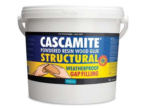 Polyvine CAS3KG Cascamite One Shot Structural Wood Adhesive Tub 3kg | Toolden