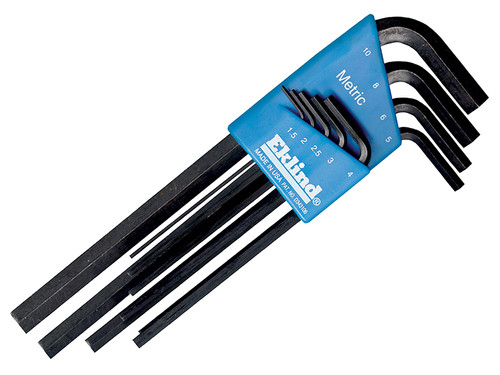 Eklind EKL10609 Hexagon Key Long Arm Set of 9 Metric (1.5-10mm) | Toolden