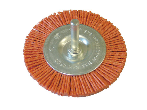 Faithfull FAIWBN75C Nylon Wheel Flat 75mm x 6mm Shank | Toolden