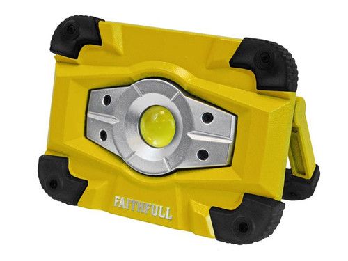 Faithfull Power Plus FPPSLFF10WR Faithfull Rechargeable Worklight with Magnetic Base 10W | Toolden